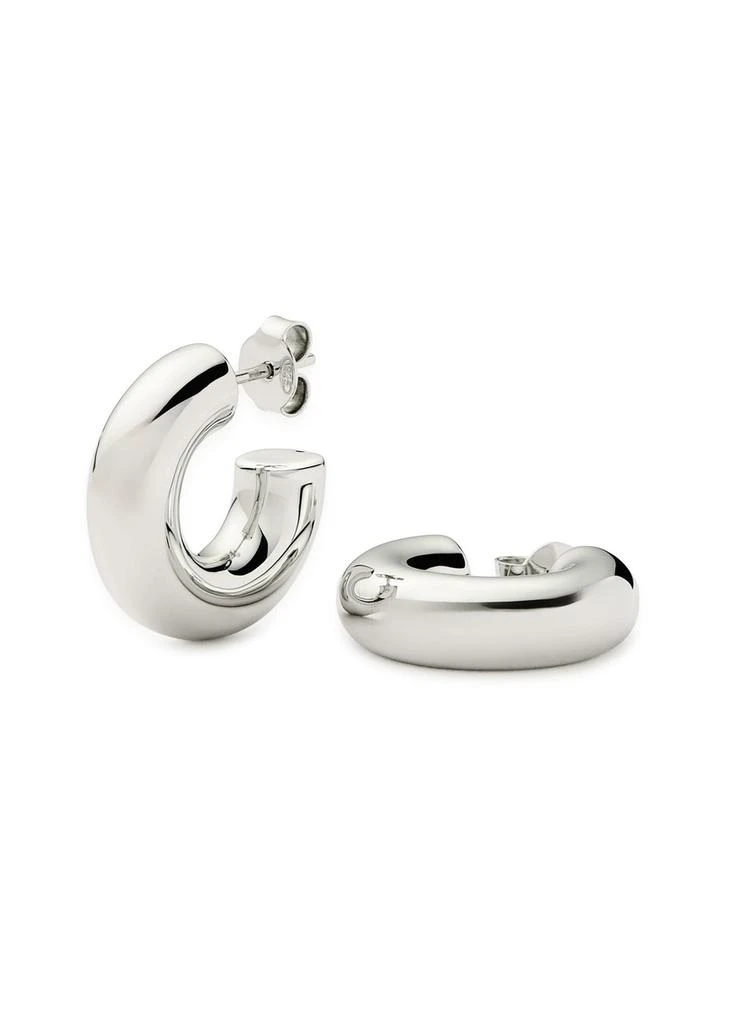 Missoma Chubby Medium sterling silver hoop earrings 1