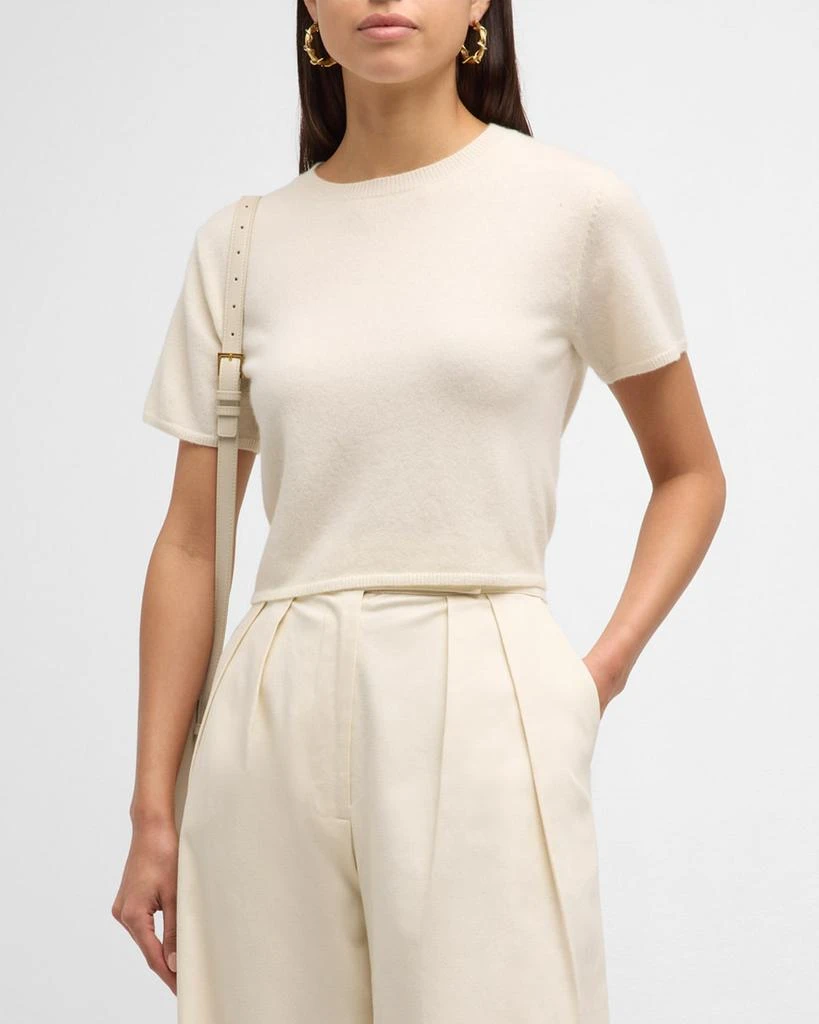 Sablyn Charleston Short-Sleeve Cashmere Sweater 4