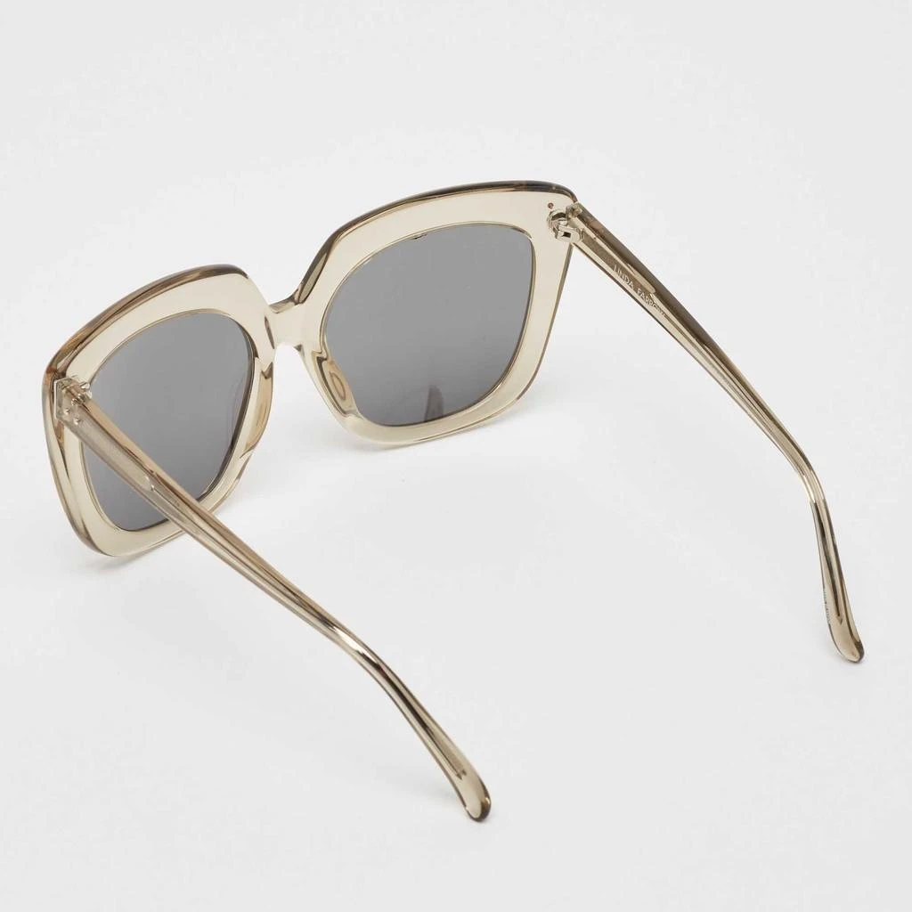 Linda Farrow Linda Farrow Grey/Silver Mirror LFL/556 Oversized Sunglasses 3