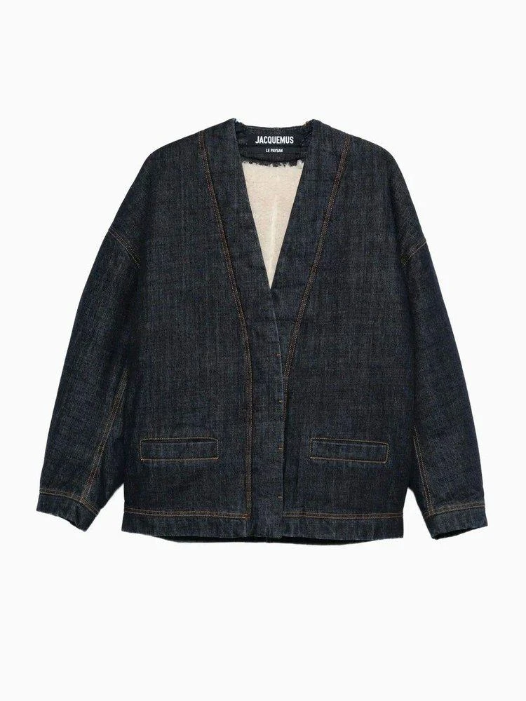 Jacquemus Jacquemus Le Cardigan De Nimes V-Neck Denim Jacket