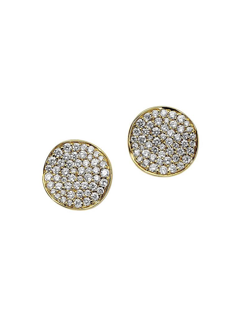 Ippolita Stardust 18K Yellow Gold & 0.51 TCW Diamond Stud Earrings