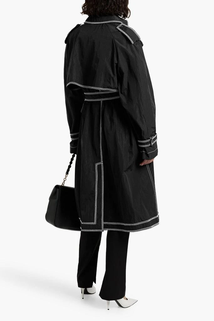Tom Ford Topstitched shell trench coat 3