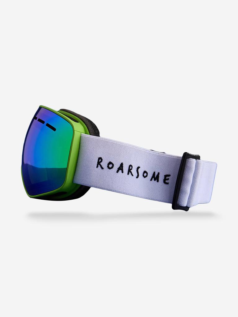 Roarsome Kids Ski Goggles in Green