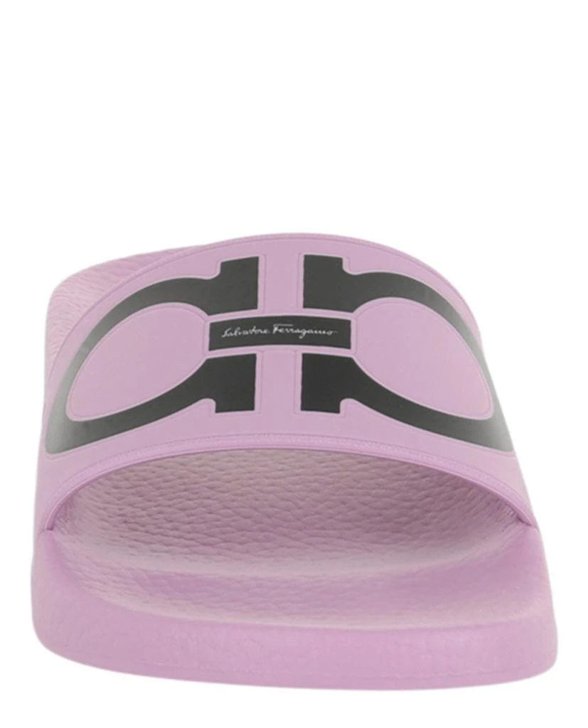 Salvatore Ferragamo Groovy Dual Gancini Slides 4