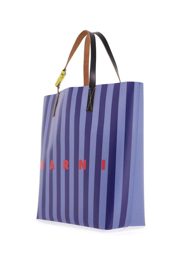 Marni striped tribeca tote bag 3