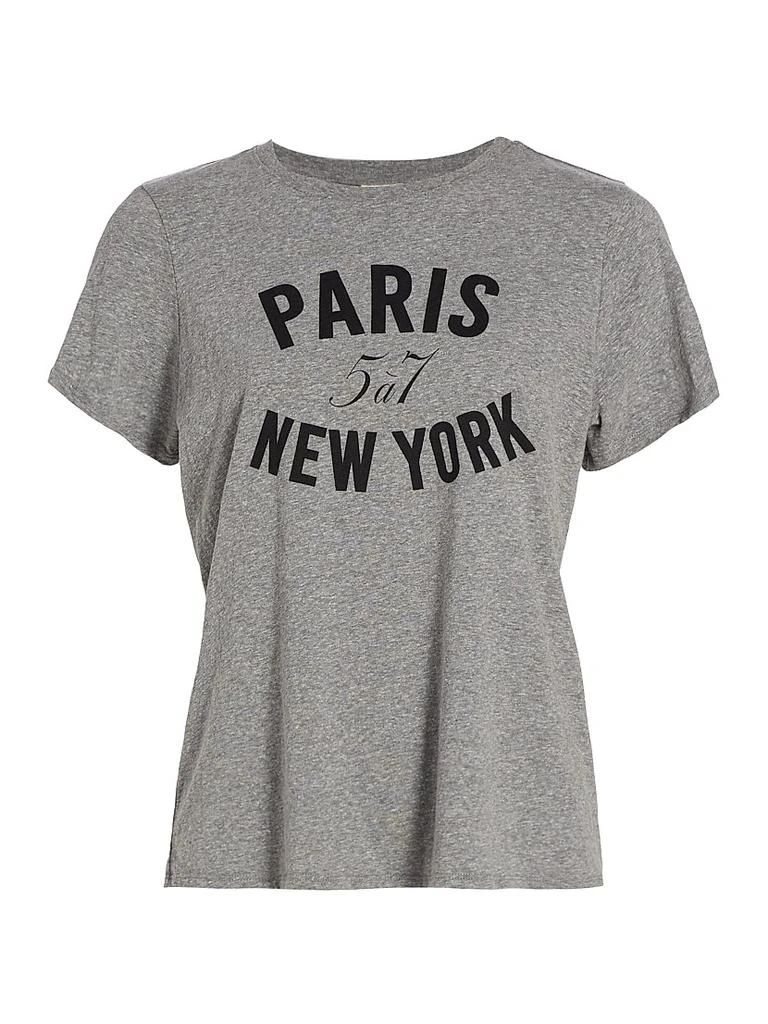 Cinq à Sept Paris New York Graphic T-Shirt 1