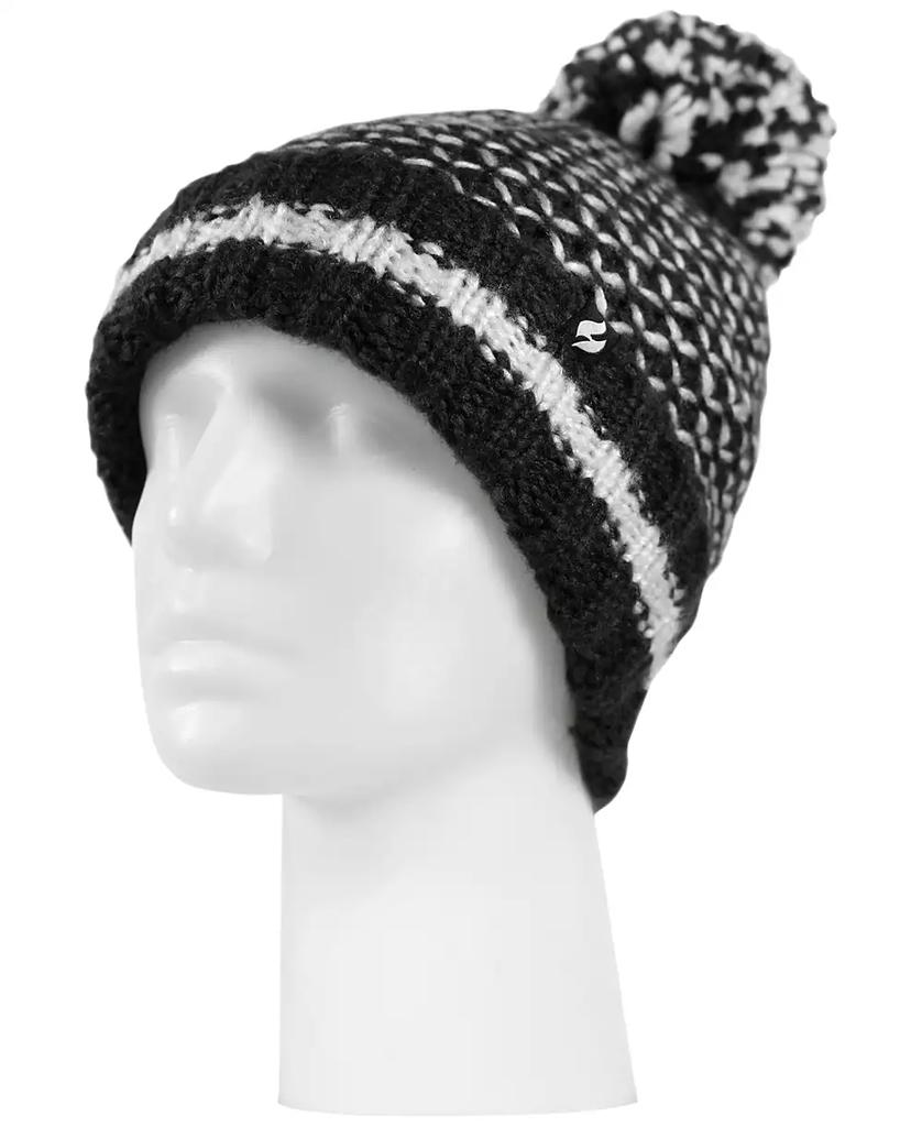 Heat Holders Women's Lyon Roll-Up Pom Pom Hat