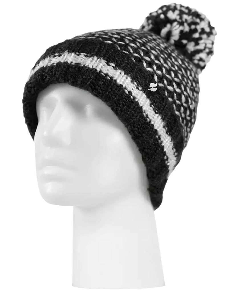 Heat Holders Women's Lyon Roll-Up Pom Pom Hat 1