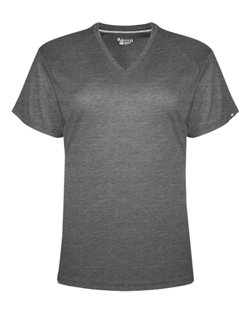 Badger FitFlex Women's Performance V-Neck T-Shirt