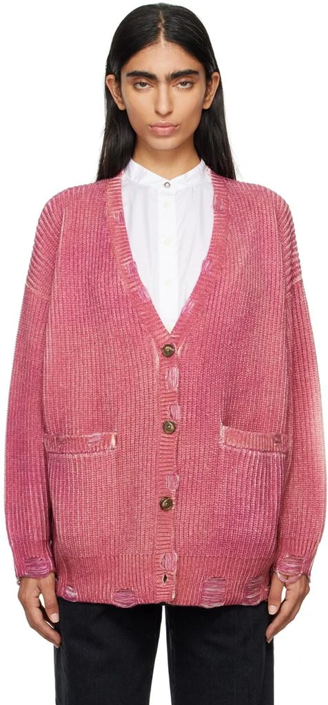 R13 Pink Oversized Cardigan 1