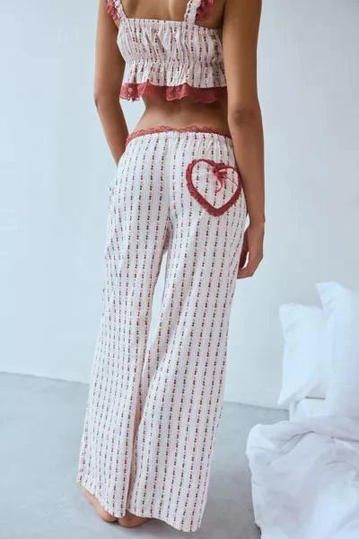 Out From Under Out From Under Hearts Desire Straight Leg Lounge Pant 1
