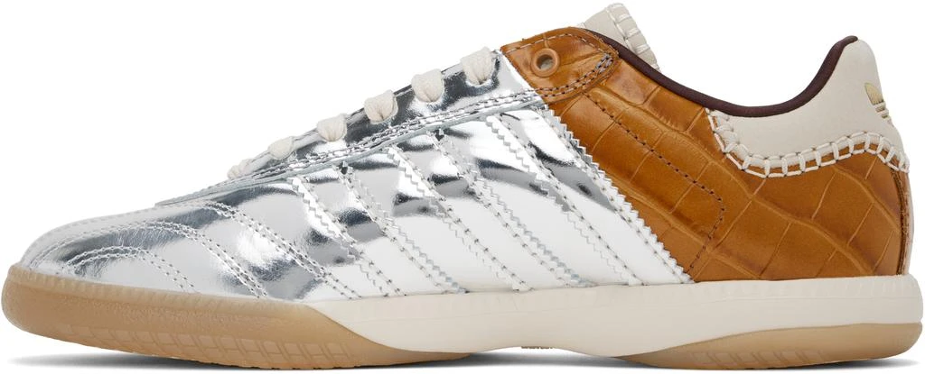WALES BONNER Silver & Brown adidas Originals Edition MN Samba Sneakers 3