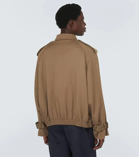 Miu Miu Logo wool gabardine blouson jacket 4