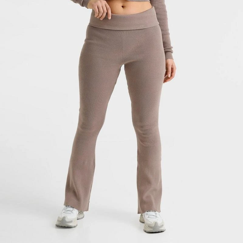DailySZN Women's DAILYSZN Knit Flare Pants 3
