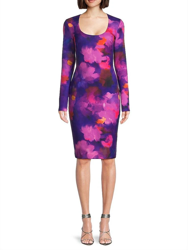 Black Halo Naylah Floral Sheath Dress 3