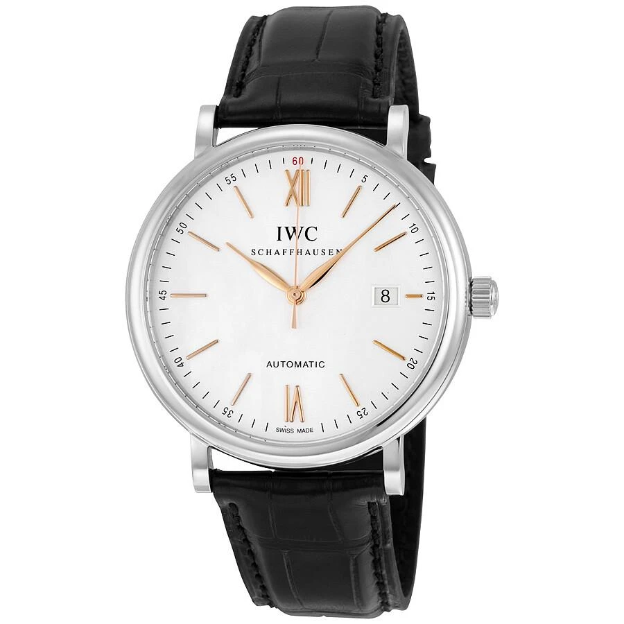 IWC Schaffhausen Portofino Automatic Silver-plated Dial Men's Watch IW356517 1