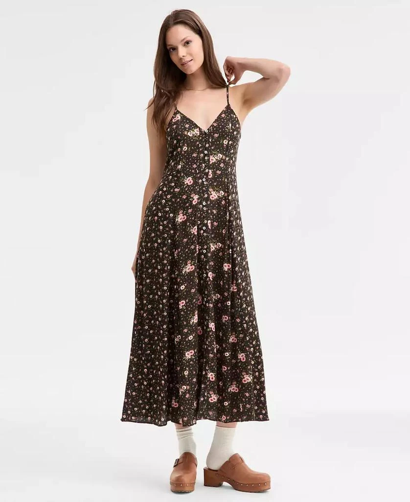 Print Mix Button Through Midi Dress  On Sale Now with Up to 59% Off |  Discover Exclusive Deals & Savings at BeyondStyle  Authentic Lucky Brand  dress|women's fashion|dresses with Limited-Time Discounts,