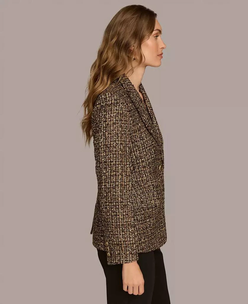 Donna Karan Women's Single-Button Tweed Blazer 4