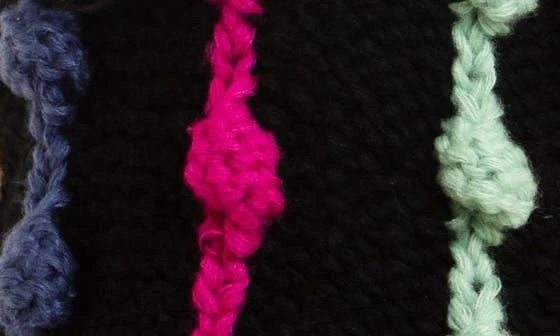 SAACHI V-Neck Colorful Chunky Knit Sweater 4