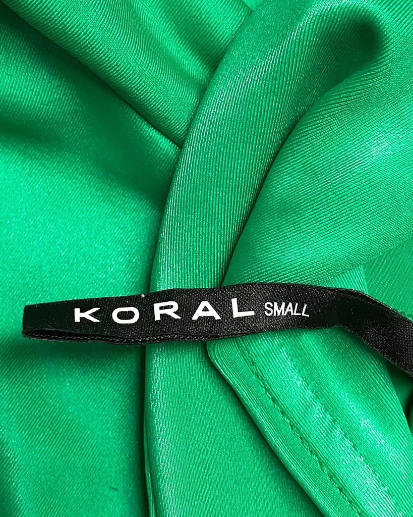 Koral Koral Lustrous Leggings in Green Polyester 5