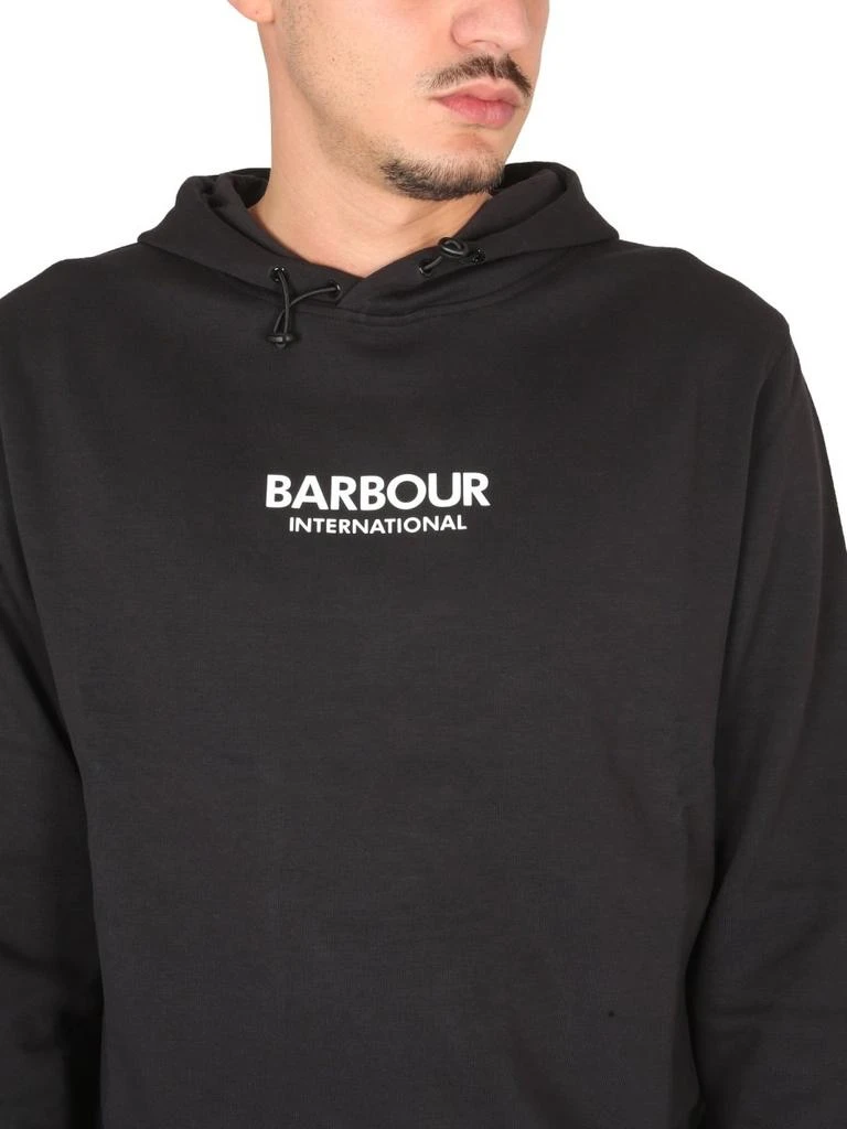 Barbour Barbour Logo Print Drawstring Hoodie 3