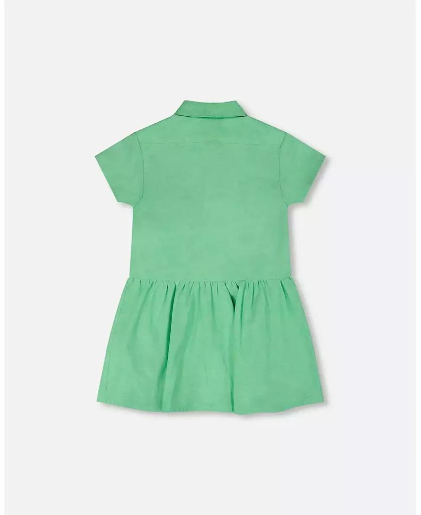Deux par Deux Toddler Girls Cotton Shirt Dress with Embroidery 3