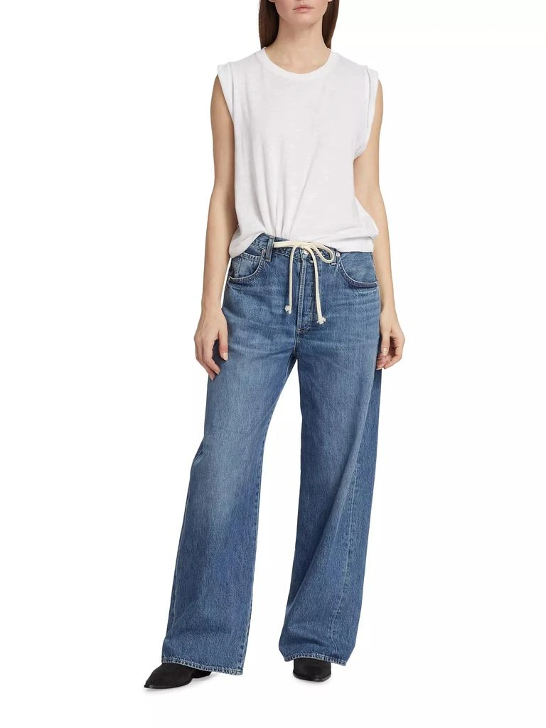 Citizens of Humanity Brynn Drawstring Wide-Leg Jeans 2