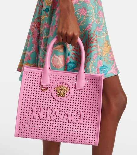 Versace La Medusa Small leather tote bag 6