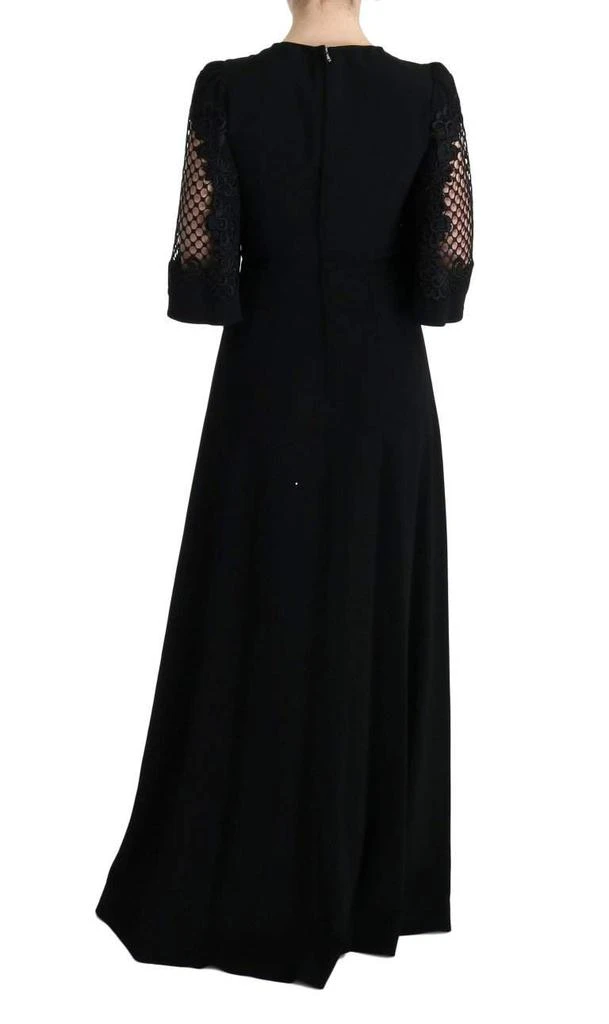 Dolce & Gabbana Dolce & Gabbana  Black Stretch Shift Long Maxi Dress 3