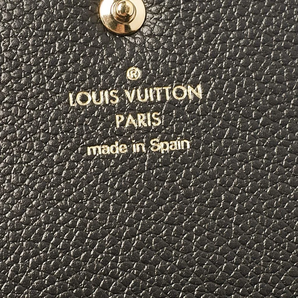 Louis Vuitton Louis Vuitton Black/Beige Giant Monogram Empreinte Leather Emilie Wallet 9