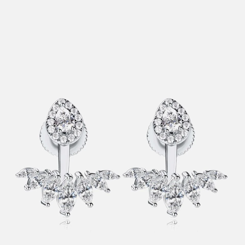 CARAT* LONDON Carat London Suriya White Gold-Plated Earrings 1