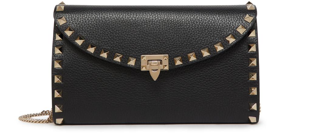 Valentino Garavani Rockstud wallet with chain