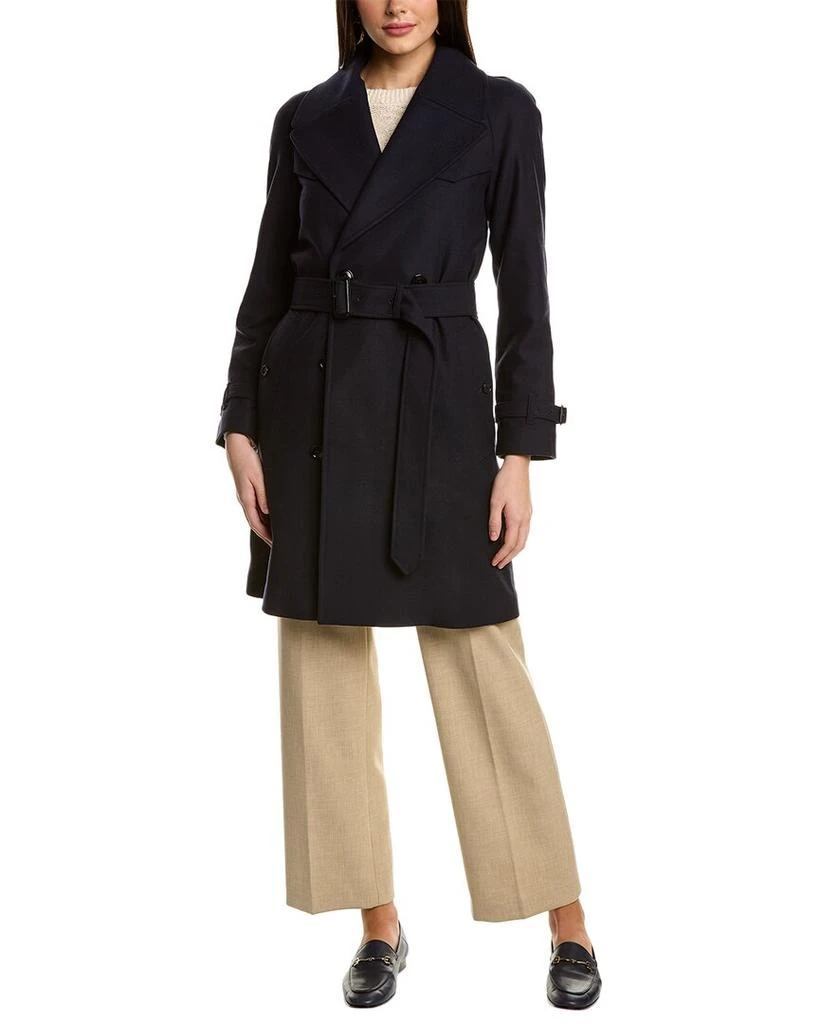 Burberry Burberry Wool-Blend Trench Coat 1