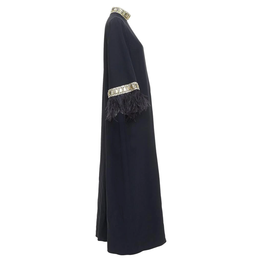Andrew Gn Andrew GN Runway ostrich feather trim glass beads maxi dress 4