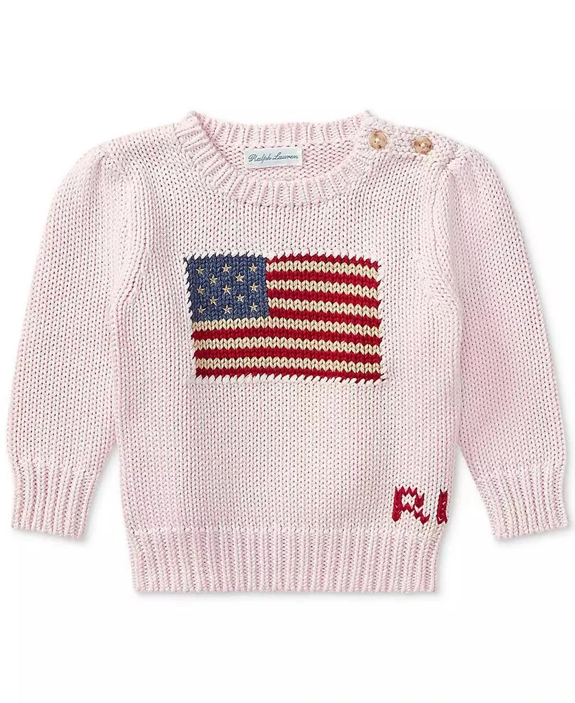 Ralph Lauren Baby Girls Flag Sweater 1
