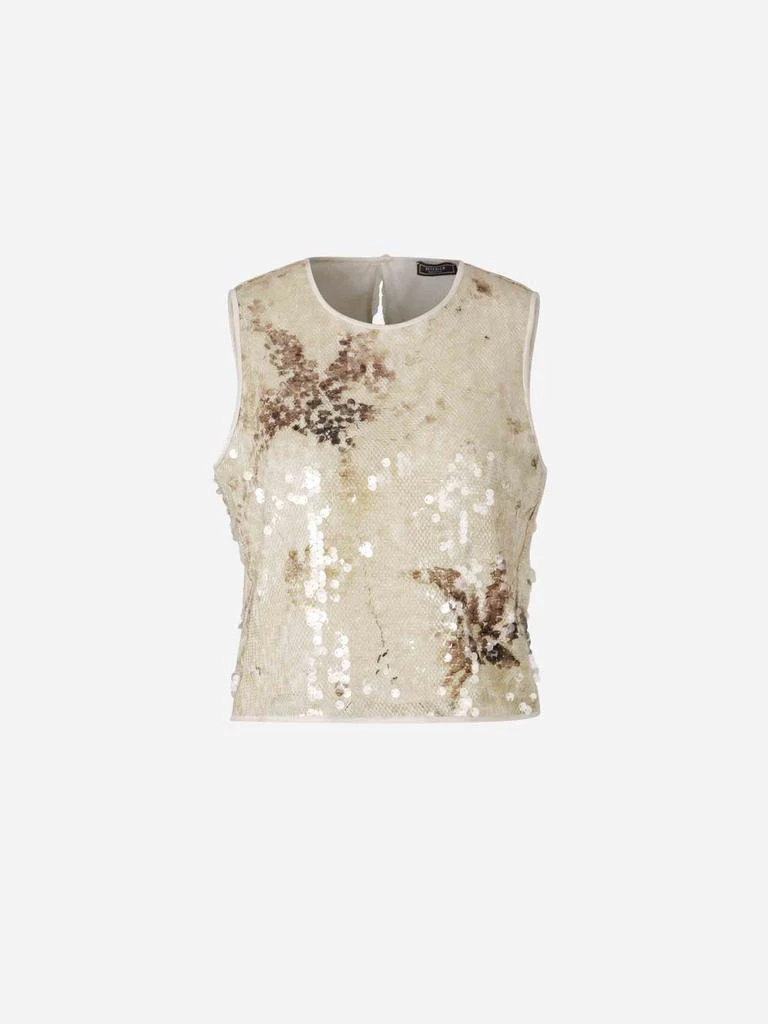 Peserico Peserico Sequin Embellished Top 1