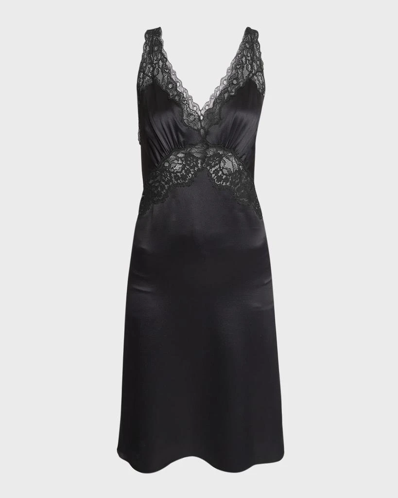 Yves Saint Laurent Lace Trimmed Slip Dress 1