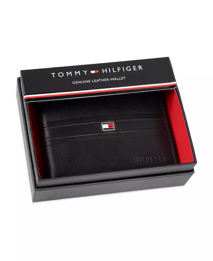 Tommy Hilfiger Men's RFID Stripe Embossed Bifold Traveler Wallet 6