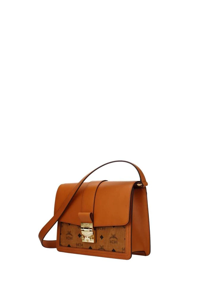 MCM Crossbody Bag Leather Brown 2