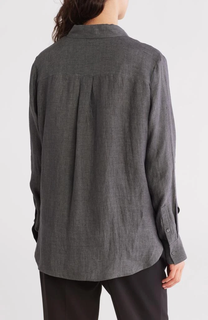 Theory Hekanina Drape Button Front Shirt 2