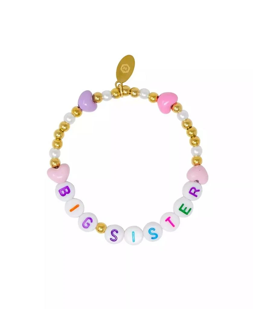 ZOMI GEMS Girls Sister/Lil Sis Hearts Bracelet Set 2