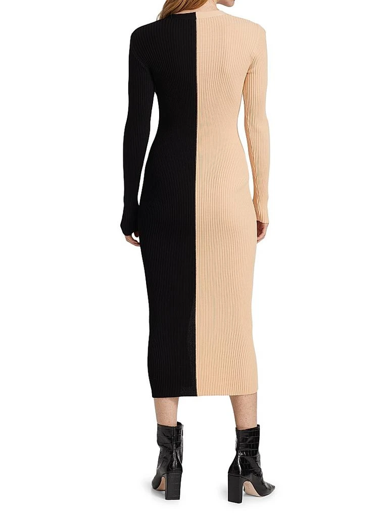 Staud Shoko Colorblocked Midi-Dress 5