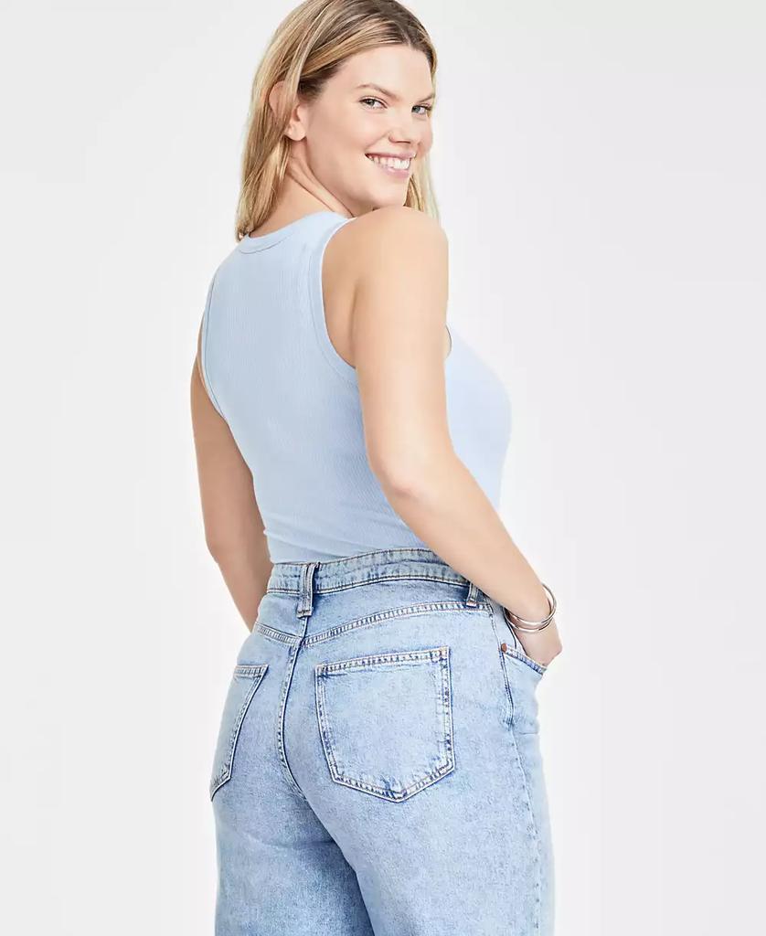 On 34th Women's Sleeveless Ribbed Bodysuit, Created for Macy's