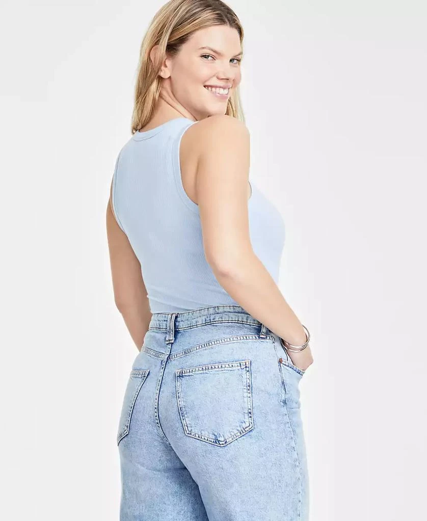 On 34th Women's Sleeveless Ribbed Bodysuit, Created for Macy's 2