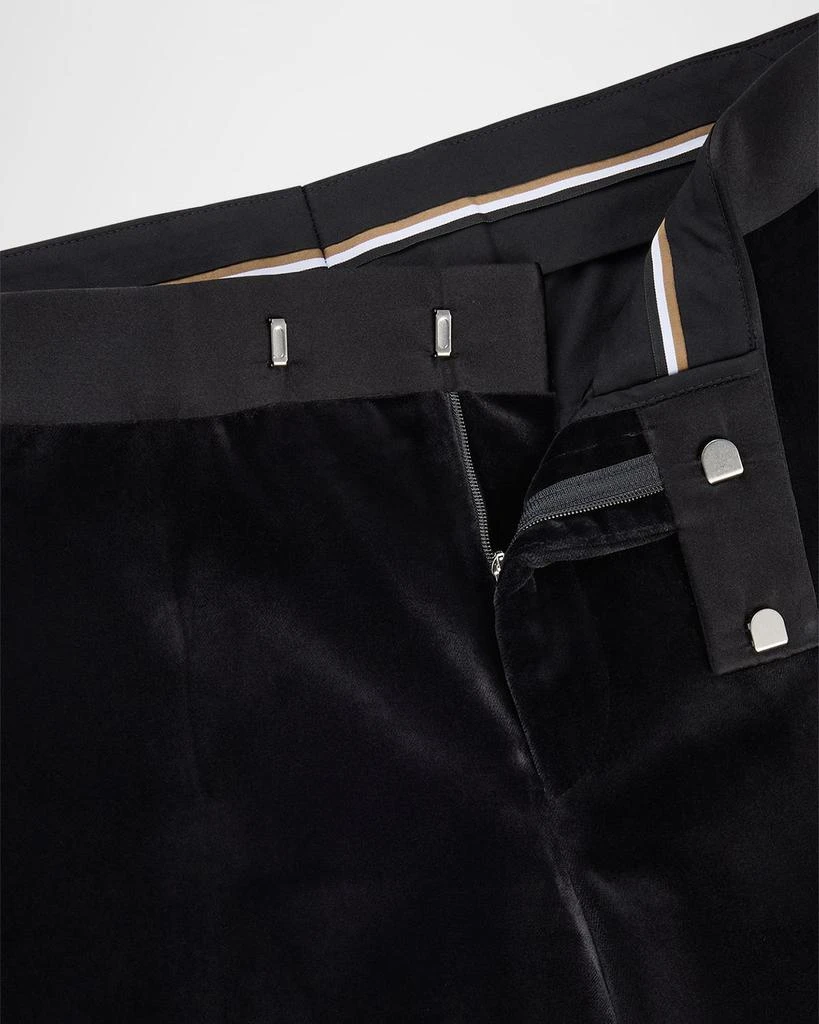 Hugo Boss Men's Genius Black Heritage Velvet Tuxedo Pants 4