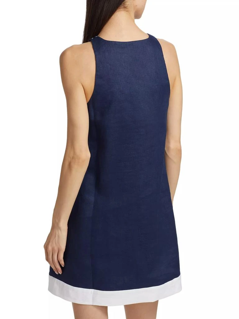 Staud Allori Linen Shift Dress 5