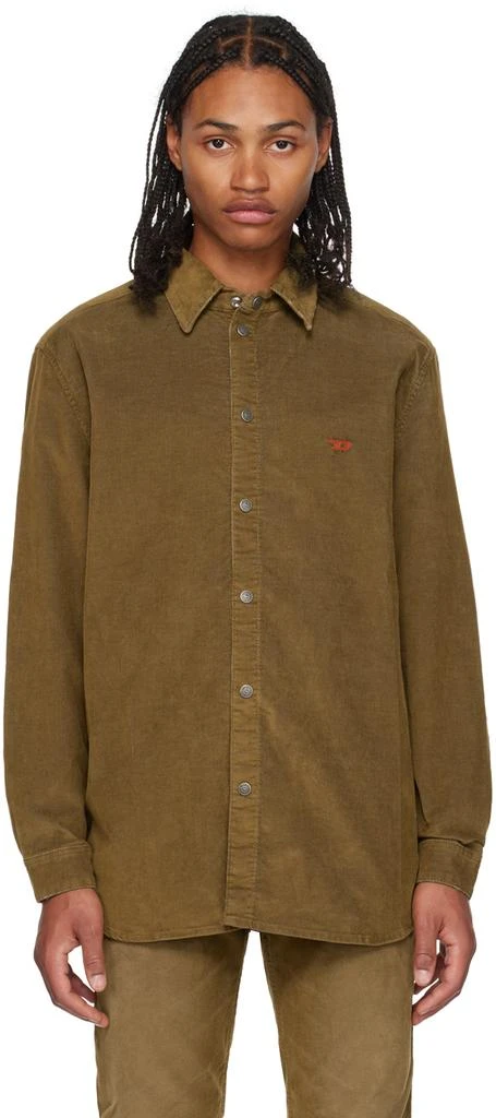 Diesel Tan D-Simply-Over Shirt 1