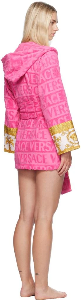 Versace Pink 'I Heart Baroque' Robe 3