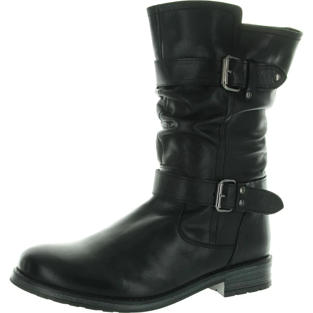 Eric Michael Womens Slouchy Leather Motorcycle Boots 1