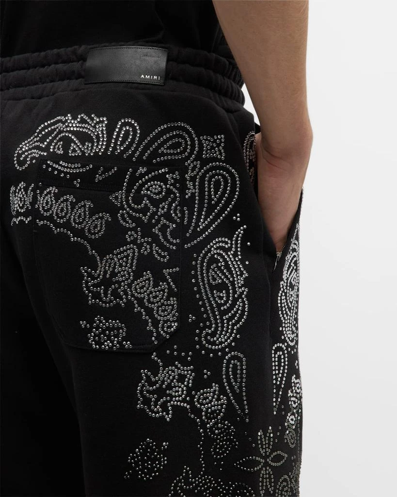 AMIRI Men's Crystal Bandana Sweatpants 6